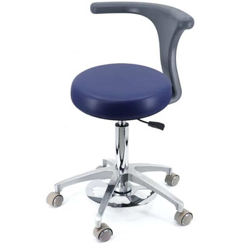 YDHSIKK Hocker Adjustable Height 360 Swivel Dental Stool Chair with Back Support Multicolor Multiple Sizes(B3,A8) von YDHSIKK