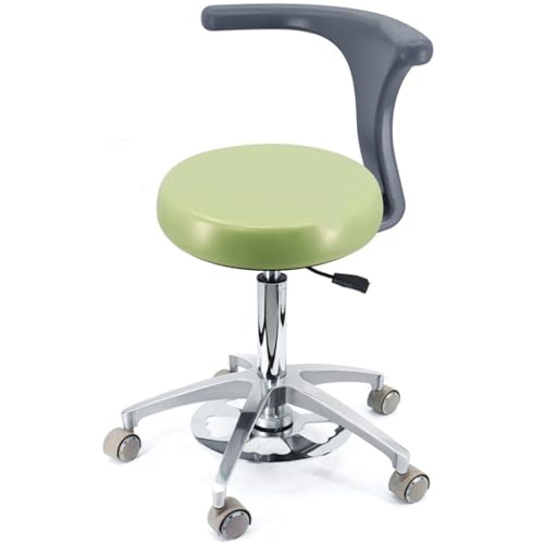 YDHSIKK Hocker Adjustable Height 360 Swivel Dental Stool Chair with Back Support Multicolor Multiple Sizes(B3,A9) von YDHSIKK