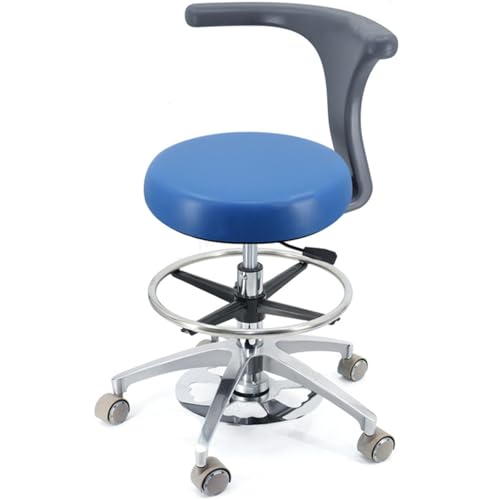 YDHSIKK Hocker Adjustable Height 360 Swivel Dental Stool Chair with Back Support Multicolor Multiple Sizes(B4,A14) von YDHSIKK