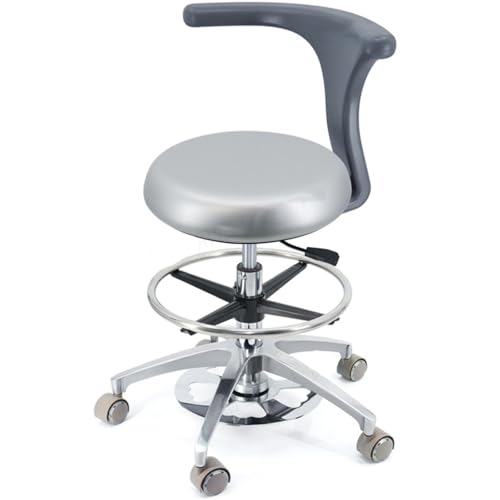 YDHSIKK Hocker Adjustable Height 360 Swivel Dental Stool Chair with Back Support Multicolor Multiple Sizes(B4,A16) von YDHSIKK