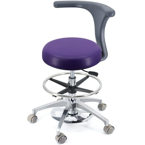 YDHSIKK Hocker Adjustable Height 360 Swivel Dental Stool Chair with Back Support Multicolor Multiple Sizes(B4,A17) von YDHSIKK