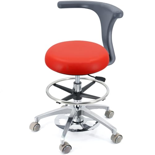 YDHSIKK Hocker Adjustable Height 360 Swivel Dental Stool Chair with Back Support Multicolor Multiple Sizes(B4,A2) von YDHSIKK