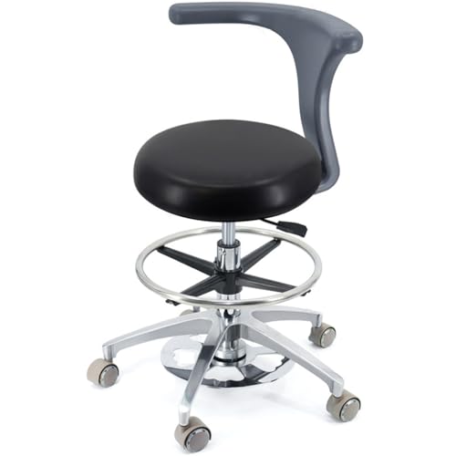 YDHSIKK Hocker Adjustable Height 360 Swivel Dental Stool Chair with Back Support Multicolor Multiple Sizes(B4,A4) von YDHSIKK