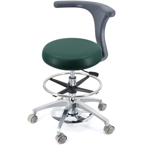 YDHSIKK Hocker Adjustable Height 360 Swivel Dental Stool Chair with Back Support Multicolor Multiple Sizes(B4,A7) von YDHSIKK