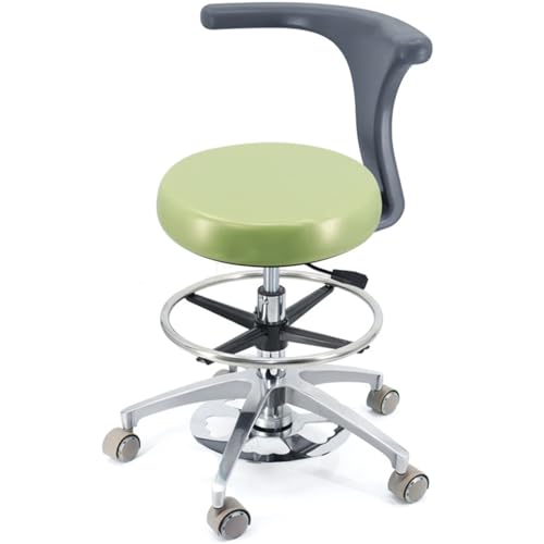 YDHSIKK Hocker Adjustable Height 360 Swivel Dental Stool Chair with Back Support Multicolor Multiple Sizes(B4,A9) von YDHSIKK