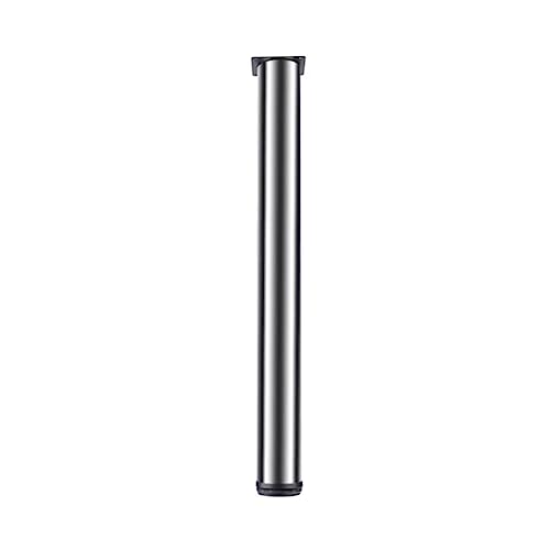 YDHSIKK Möbelbeine 1x Möbelbeine aus Edelstahl, verstellbare Frühstücksbarbeine, zylindrische Tischbeine aus Metall, Stützfüße for Küchenmöbel und Arbeitsplatten(85cm(33.5in)) von YDHSIKK