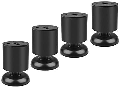 YDHSIKK Möbelbeine Robuste Tischbeine for Möbel, Möbelbeine aus Edelstahl, verstellbare Sofabeine for Selbermachen, runde Stützfüße, Ersatzbeine for Tisch und Stuhlbank(10Cm) von YDHSIKK