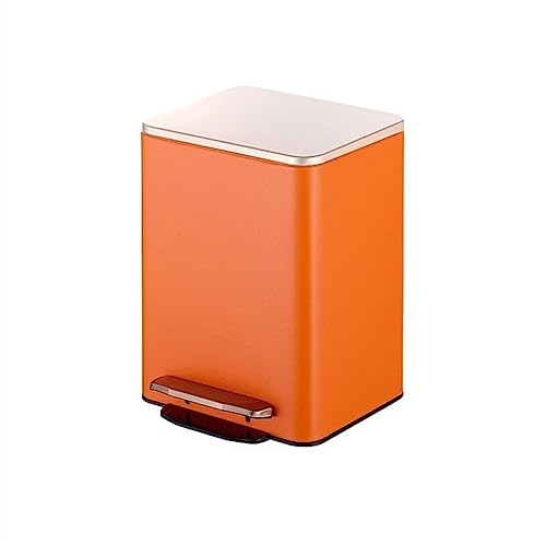 YDHSIKK Mülleimer, Abdeckung for Home Wohnzimmer Licht Luxus Kreative Einfache Moderne Fuß Pedal Küche Bad Fuß Pedal Müll(A,S) von YDHSIKK
