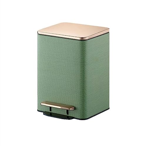 YDHSIKK Mülleimer, Abdeckung for Home Wohnzimmer Licht Luxus Kreative Einfache Moderne Fuß Pedal Küche Bad Fuß Pedal Müll(C,S) von YDHSIKK