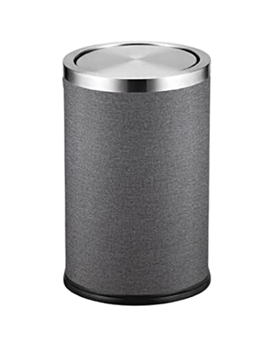 YDHSIKK Mülleimer, Mülleimer mit Schwingdeckel, modische, kreative Dose for Zuhause, Wohnzimmer, Küche, Badezimmer, Mülleimer, Wohnzimmer(F,15L) von YDHSIKK