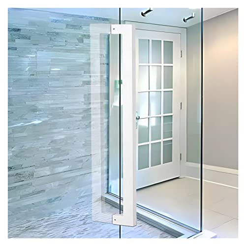 YDHSIKK Schiebetürgriffe und Pull Push Türgriffe, Scheunentorgriffe Eckig Edelstahl Mehrfarbig 60-150cm 2er Pack Mit Komplettem Zubehör(White,Length 80cm(31.5inch)) von YDHSIKK