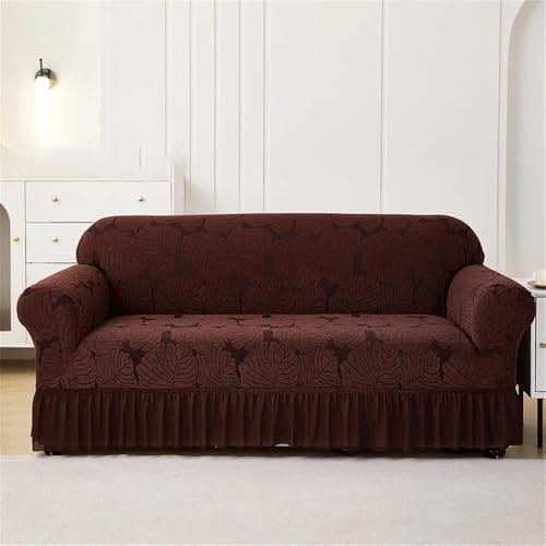 YDHSIKK Sofabedeckung l Form, Geschenk des Vaters, Elastischer Seersucker-Sofabezug for Wohnzimmer, 1, 2, 3, 4 Sitzer(2,1-Seater-90-140cm) von YDHSIKK
