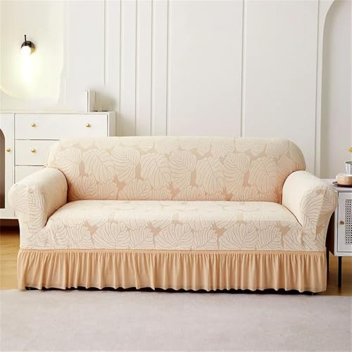 YDHSIKK Sofabedeckung l Form, Geschenk des Vaters, Elastischer Seersucker-Sofabezug for Wohnzimmer, 1, 2, 3, 4 Sitzer(7,1-Seater-90-140cm) von YDHSIKK