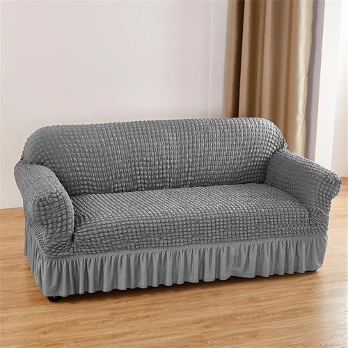 YDHSIKK Sofabedeckung l Form, Geschenk des Vaters, Gerüschter Seersucker-Sofabezug, waschbarer Stretch-Couchbezug(Ztkjbg012,90X140cm) von YDHSIKK