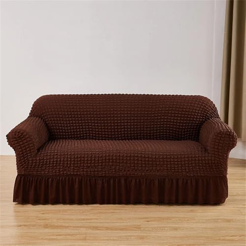 YDHSIKK Sofabedeckung l Form, Geschenk des Vaters, Gerüschter Seersucker-Sofabezug, waschbarer Stretch-Couchbezug(Ztkjbg013,235X300cm) von YDHSIKK