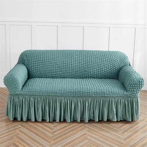 YDHSIKK Sofabedeckung l Form, Geschenk des Vaters, Seersucker-Sofabezug, mehrere Größen(3,Double145x185cm) von YDHSIKK