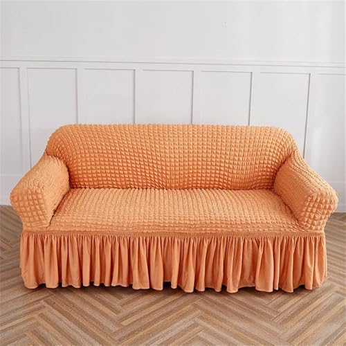 YDHSIKK Sofabedeckung l Form, Geschenk des Vaters, Seersucker-Sofabezug, mehrere Größen(6,Four people235x300cm) von YDHSIKK