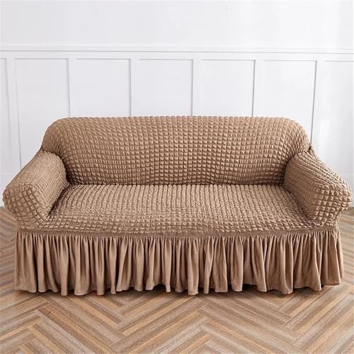 YDHSIKK Sofabedeckung l Form, Geschenk des Vaters, Seersucker-Sofabezug, mehrere Größen(7,Single 90x140cm) von YDHSIKK