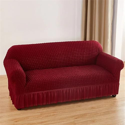 YDHSIKK Sofabedeckung l Form, Geschenk des Vaters, Seersucker-Sofabezug, mehrere Größen(8,Double145x185cm) von YDHSIKK