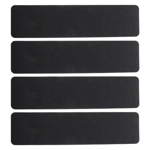 YDHSIKK Treppenflächen Treppenstufenmatten Indoor PVC Schwarz 4er Pack von YDHSIKK