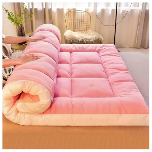 tragbarer faltbarer Holzkohlegrill, Grill im Freie Faltbare Futon-Boden-Campingmatratze, mehrfarbig, mehrere Größen(Pink,150x200cm) von YDHSIKK