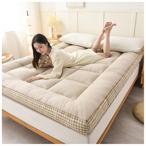 tragbarer faltbarer Holzkohlegrill, Grill im Freie Japanische Boden-Futon-Tatami-Matratze, Isomatte, Gästebett, mehrfarbig, mehrere Größen(Brown,120x190cm) von YDHSIKK