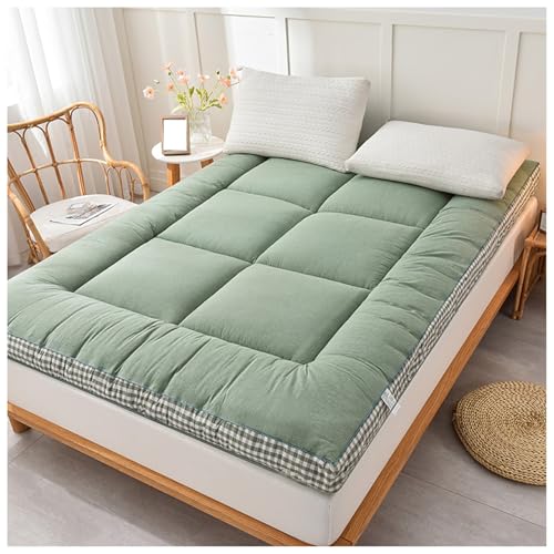 tragbarer faltbarer Holzkohlegrill, Grill im Freie Japanische Boden-Futon-Tatami-Matratze, Isomatte, Gästebett, mehrfarbig, mehrere Größen(Green,80x200cm) von YDHSIKK