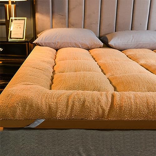 tragbarer faltbarer Holzkohlegrill, Grill im Freie Japanische Futon-Matratze, 4,3 Zoll, dicke Boden-Tatami-Matte, mehrfarbig, mehrere Größen(Yellow,79x86in) von YDHSIKK