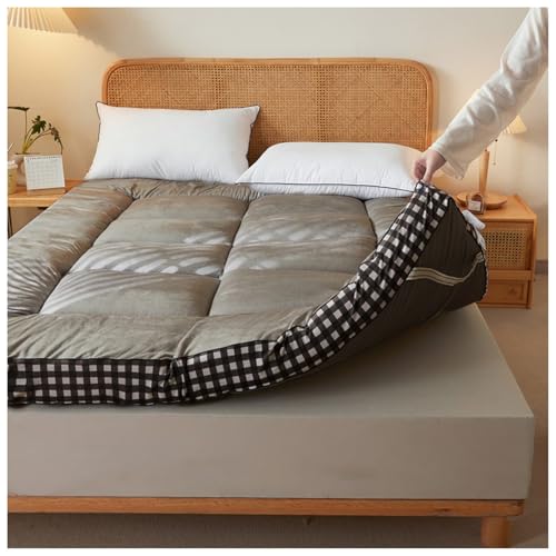 tragbarer faltbarer Holzkohlegrill, Grill im Freie Japanische Tatami-Futon-Bodenmatratze, mehrfarbig, mehrere Größen(Grey,200x220cm) von YDHSIKK