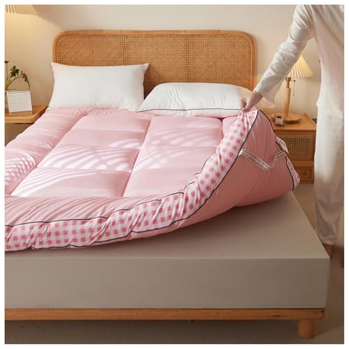 tragbarer faltbarer Holzkohlegrill, Grill im Freie Japanische Tatami-Futon-Bodenmatratze, mehrfarbig, mehrere Größen(Pink,200x220cm) von YDHSIKK