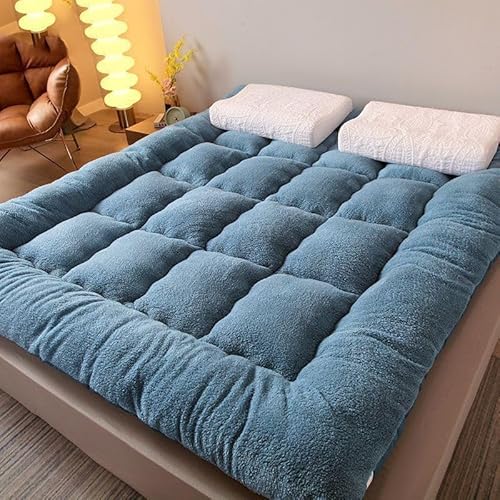 tragbarer faltbarer Holzkohlegrill, Grill im Freie Roll Up Boden Matratze Tatami Matte Isomatte for Camping Multicolor Mehrere Größen(Blue,X-Long Twin(90x200cm)) von YDHSIKK