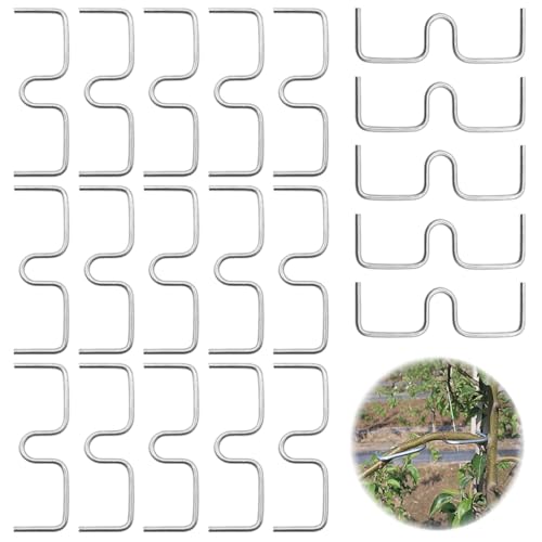 YDHfdc 20 Stück Aststütze für Obstbäume 10cm Astspreizer für Obstbäume Metall M Förmiger Astspreizer Astfixierer für Gartenbäume Astbiegewerkzeug Zum Formen von YDHfdc