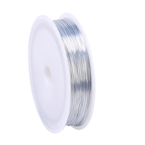 0,5 Mm Basteldraht 80 M (262,46 Fuß) Lang, Aluminiumschmuck, Die Drahtbrötchen Multi-farben Für Drahtverpackungen, Perlen, Skulpturen, Modellherstellung Und Blumenmuste(Size:131.23ft/40m,Color:silber) von YDJIANCAI