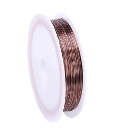 0,5 Mm Basteldraht 80 M (262,46 Fuß) Lang, Aluminiumschmuck, Die Drahtbrötchen Multi-farben Für Drahtverpackungen, Perlen, Skulpturen, Modellherstellung Und Blumenmuste(Size:262.46ft/80m,Color:Kaffee) von YDJIANCAI