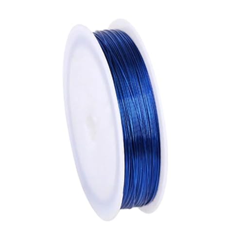 0,5 Mm Basteldraht 80 M (262,46 Fuß) Lang, Aluminiumschmuck, Die Drahtbrötchen Multi-farben Für Drahtverpackungen, Perlen, Skulpturen, Modellherstellung Und Blumenmuste(Size:262.46ft/80m,Color:blau) von YDJIANCAI