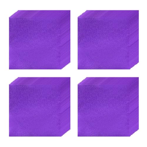 100 Stcs 3.14 × 3.14in （8 × 8 Cm） Aluminiumfolienblätter, Quadratische Lebensmittelpapiere Für Süßigkeiten, Schokoladenverpackungen, Backgenehmigung, Geschenkver(Size:Smooth surface,Color:Lavender) von YDJIANCAI