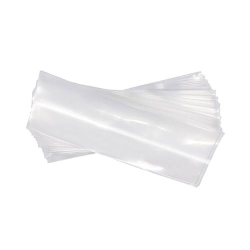 100 Stück Stabile Klare Plastikhüllen 3.15 Mil - Lange Schmale Posterbeutel mit Doppelöffnung für Perückenaufbewahrung, Popcorn, Großdokumente & Plakatschutz(Size:3.93×13.77in（10×35cm）,Color:3.94 Mil) von YDJIANCAI