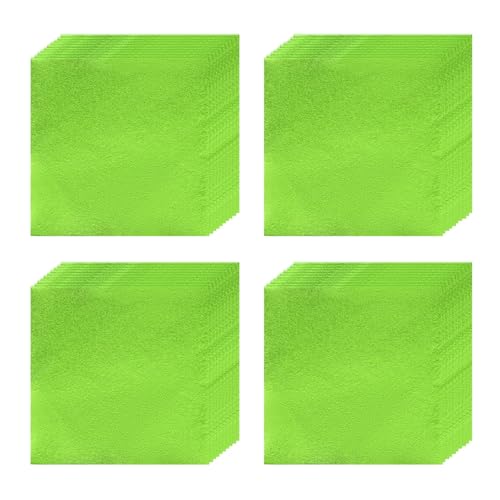 Lebensmittelechte Alufolie für Pralinen - 100 Blätter Großformat 5,9x5,9 Zoll (15x15 cm) für Selbstgemachte Schokoladen, Valentinstagsgeschenke, Hochzeit und G(Size:Orange peel surface,Color:Green) von YDJIANCAI