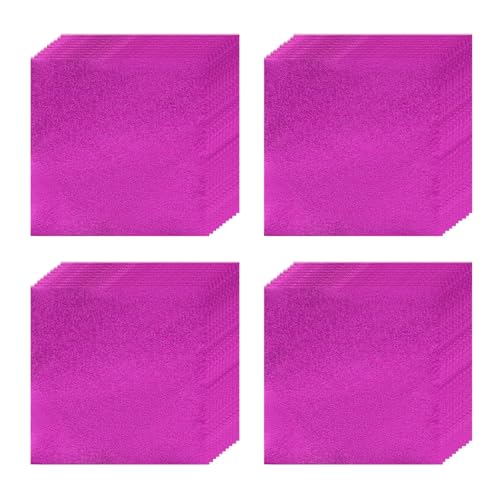 Lebensmittelechte Quadratische Alufolie für Bonbonverpackung (100 Stück) -10x10cm für Selbstgemachte Pralinen, Deko für Gebäck, Valentinstagsgeschenke, Hochzei(Size:Orange peel surface,Color:rose) von YDJIANCAI