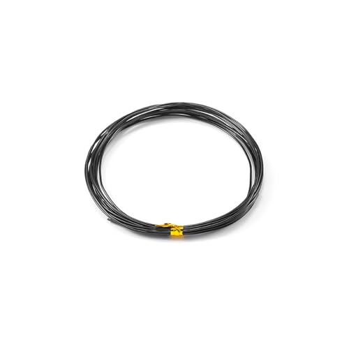 YDJIANCAI 1mm Aluminium -handwerksdraht, 16,4 Fuß/5m Farbige Kunstdrahtrollen Für Schmuckherstellung, DIY -skulptur, Modellhandwerk, Perlen- Und Künstlerische Projekte (versch(Color:Black) von YDJIANCAI