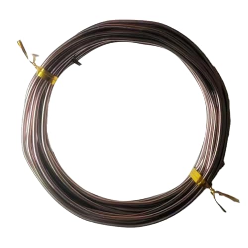 YDJIANCAI 1rolls 32,8ft/10 M Farbigem Eisendraht Für DIY-Handwerk Multifunktionsbildungsdraht Tragbare Schmuckversorgungen Flexible Weicheisen Für Kunst Und (Size:1.5mm,Color:Brown) von YDJIANCAI