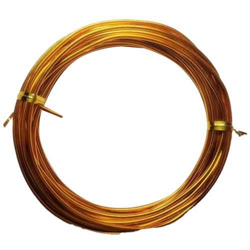 YDJIANCAI 1rolls 32,8ft/10 M Farbigem Eisendraht Für DIY-Handwerk Multifunktionsbildungsdraht Tragbare Schmuckversorgungen Flexible Weicheisen Für Kunst Und (Size:1.5mm,Color:Gold) von YDJIANCAI