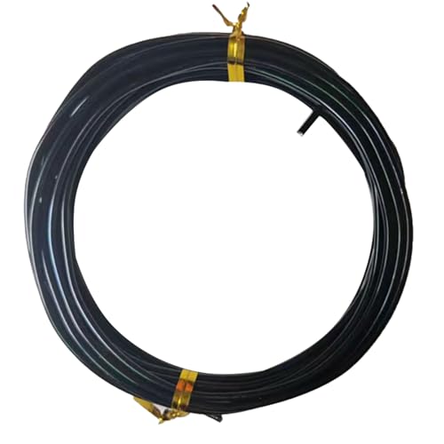 YDJIANCAI 1rolls 32,8ft/10 M Farbigem Eisendraht Für DIY-Handwerk Multifunktionsbildungsdraht Tragbare Schmuckversorgungen Flexible Weicheisen Für Kunst Und Design(Size:2.5mm,Color:schwarz) von YDJIANCAI