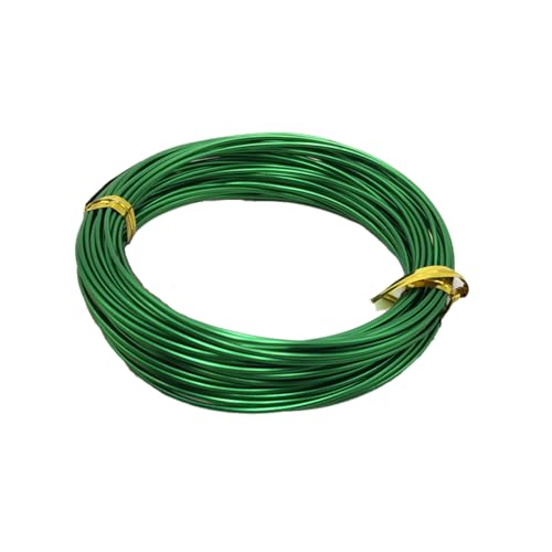 YDJIANCAI 65,61ft 20 M 1 Mm Farbiger Basteldraht - Flexibler Und Biegbarer Eisendraht Für Schmuckherstellung, Perlen, DIY -kunsthandwerk Und Dekoration(Color:grün) von YDJIANCAI