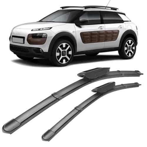 YDLYDL Scheibenwischer Teile Für Citroen C4 Cactus 2014-2018 26""+16"" Flache Premium Wischerblätter Wischerblätter Set für Frontscheibe von YDLYDL