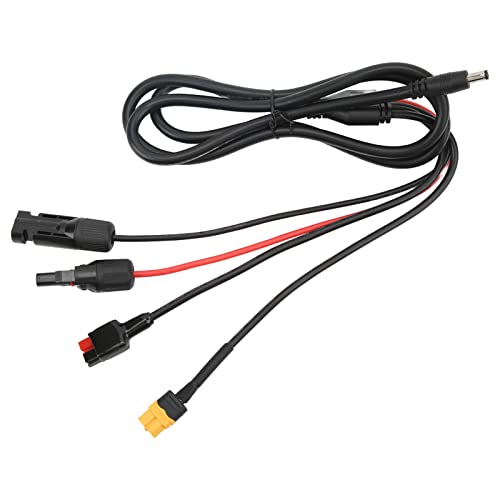 YDRCESMI 1 bis 4 Solarpanel -Stecker an DC 5.5X2.1mm Adapterverlängerung Stromkabel Solar -Panel -Ladegerät Anschlusskabel von YDRCESMI