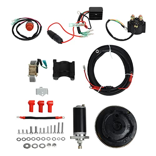 YDRCESMI-Außenbordmotor-Elektrostart-Kit mit 2 Schlägen und 15 PS-Umrüst satz von YDRCESMI