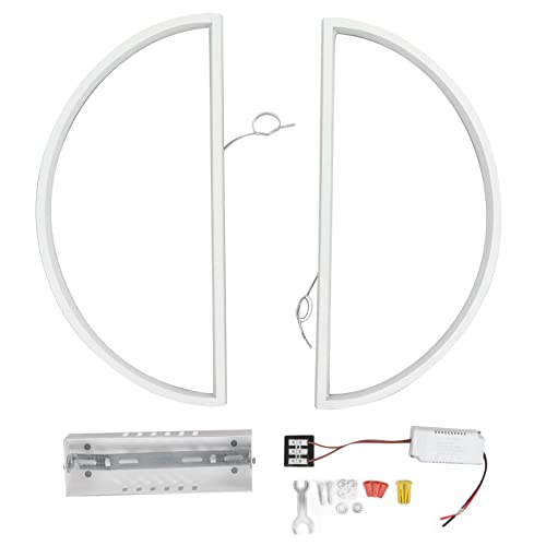 YDRCESMI Deckenleuchte halbkreisförmige moderne minimalistische kleine weiße LED-Lampe AC 185-265V warme Beleuchtung von YDRCESMI