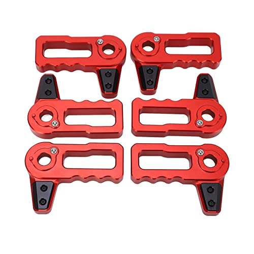 YDRCESMI Hard Top Dachentfernungsschalter Handlungsgriff Haltes Upgrade Slider Design für JL Jlu Gladiator JT 4XE (Rot) von YDRCESMI