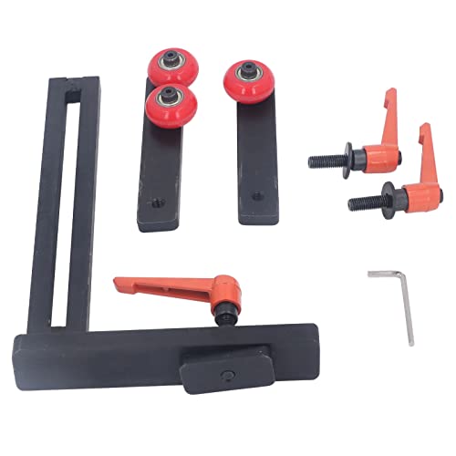 YDRCESMI Holz-Drehmaschine mit stetiger Ruhe in L-Form Höhen verstellbar Gusseisen Holz bearbeitung Drehbank-Mittel rahmen für e Welle Werkstücke von YDRCESMI